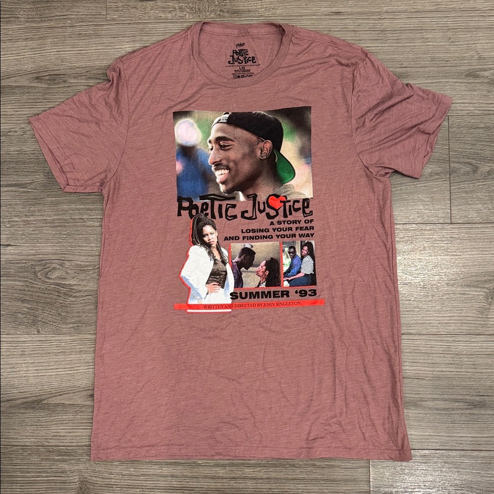 Philcos Poetic Justice Tupac Shakur Tee Shirt Women’s Size Large